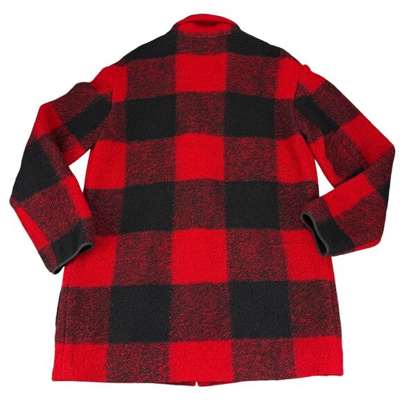 WILFRED FREE Aritzia Neelam Wool Blend Jacket Sz XXS Red Buffalo Plaid - Picture 11 of 12